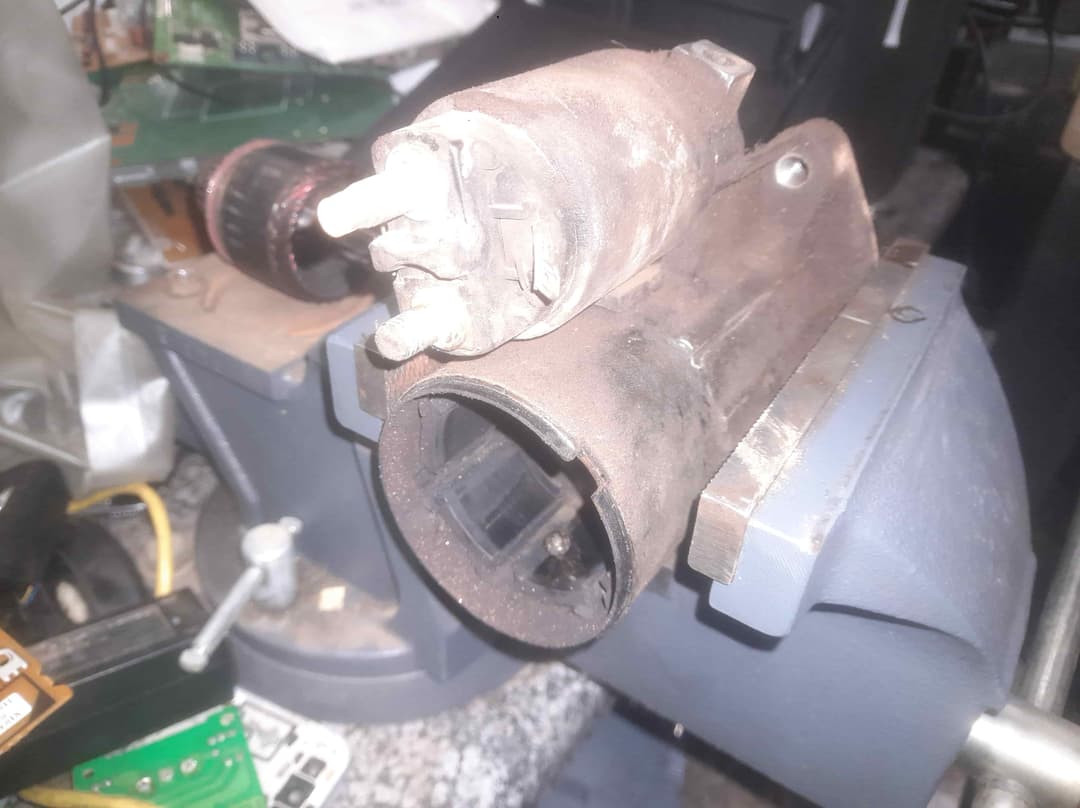Disassembly of a starter motor