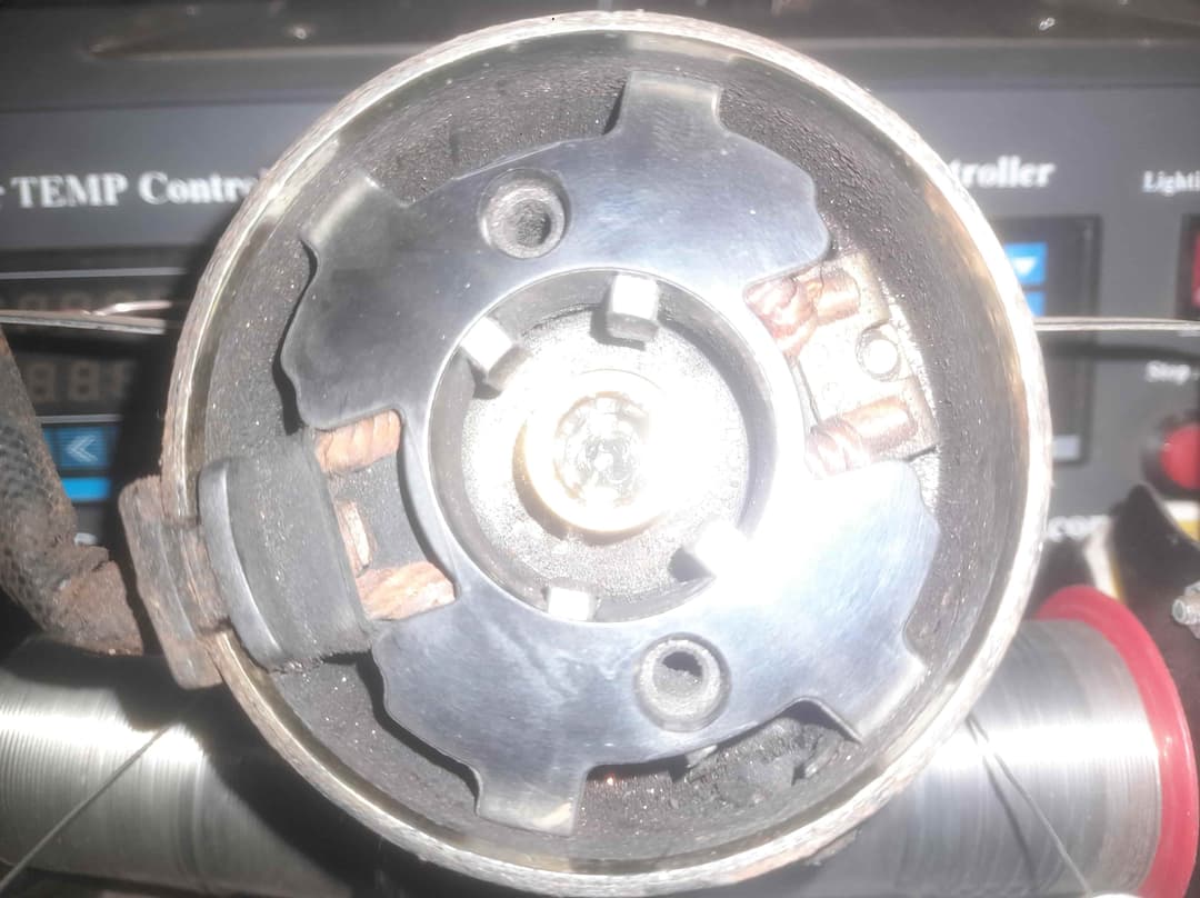 Worn out starter brushes