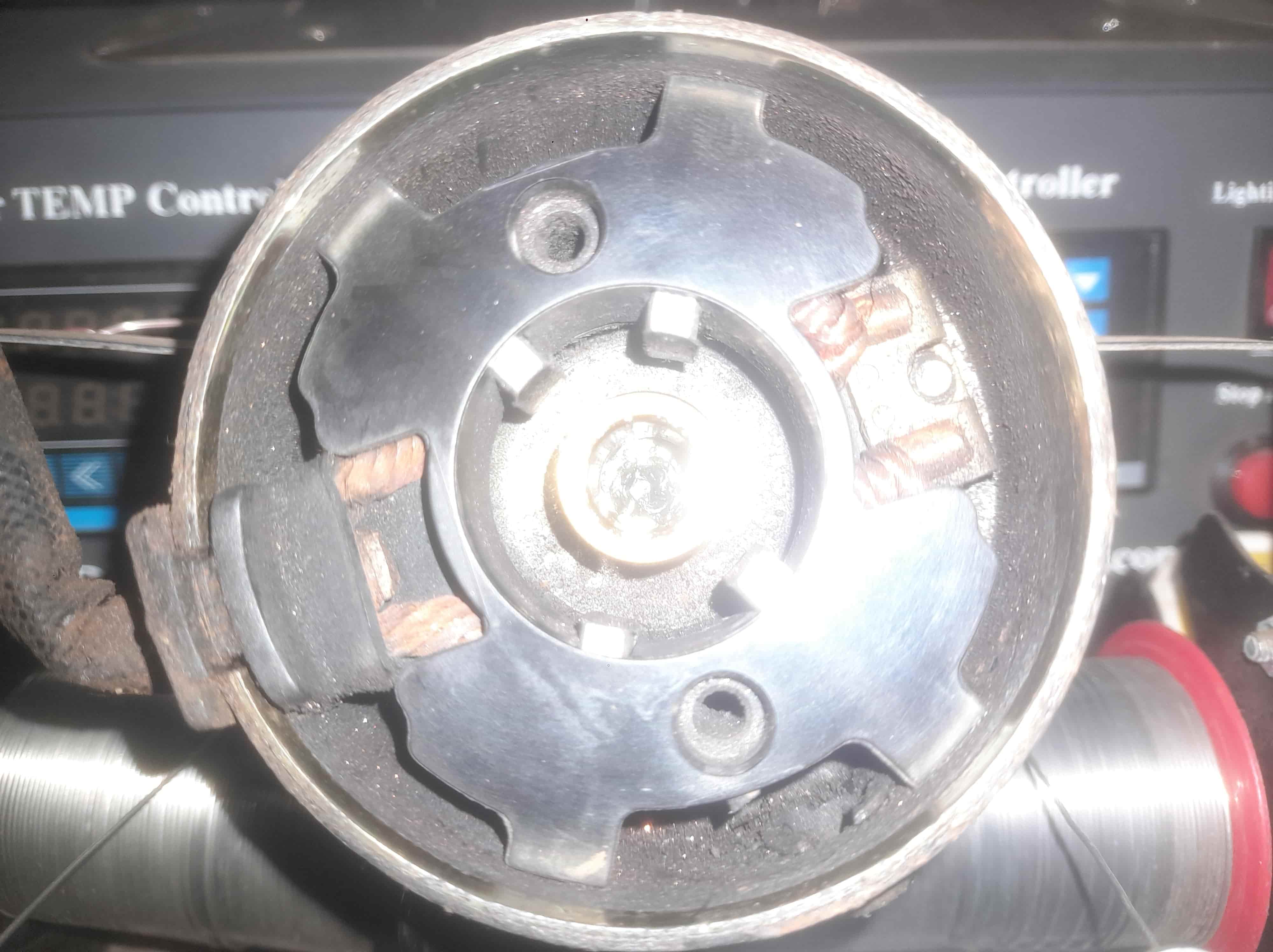 Worn out starter brushes