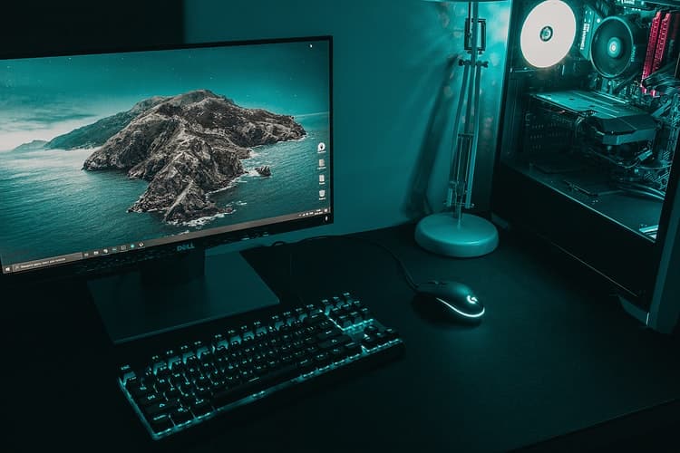 A modern day desktop computer