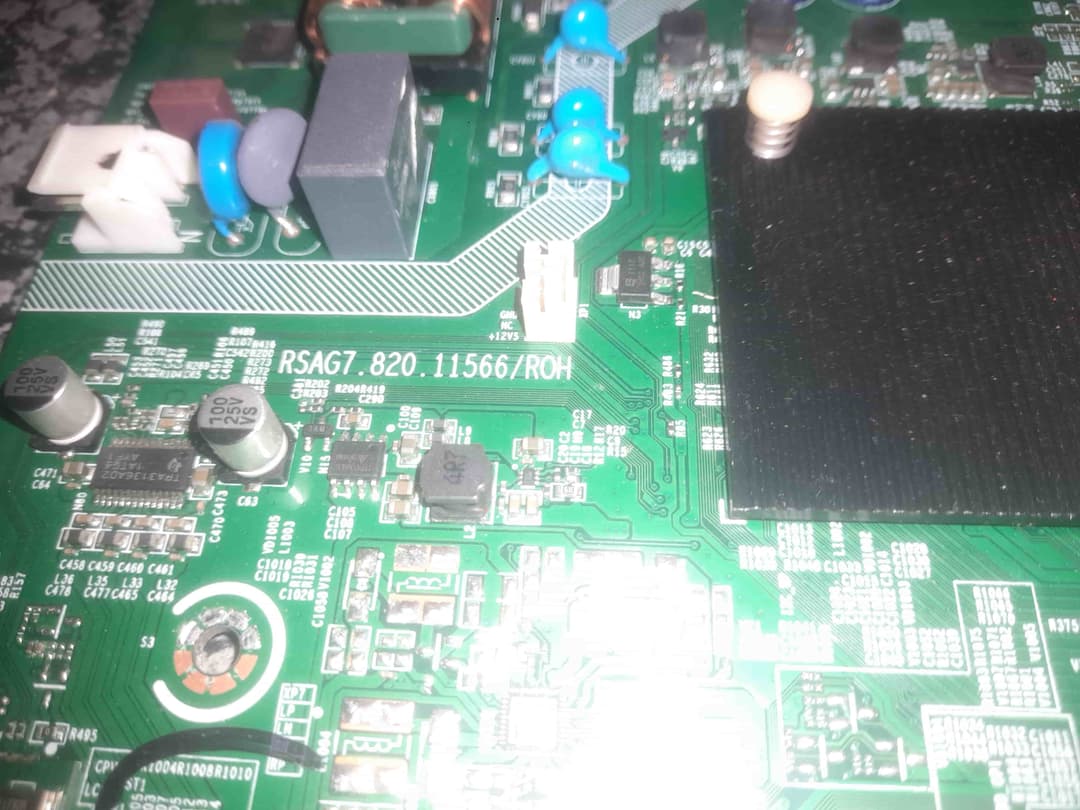 Green PCB with RSAG7.820.115667/ROH etched in white ink