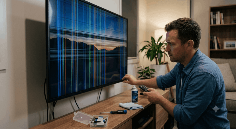 How to Fix Horizontal or Vertical Lines on a TV Screen: Diagnostic & Repair Guide