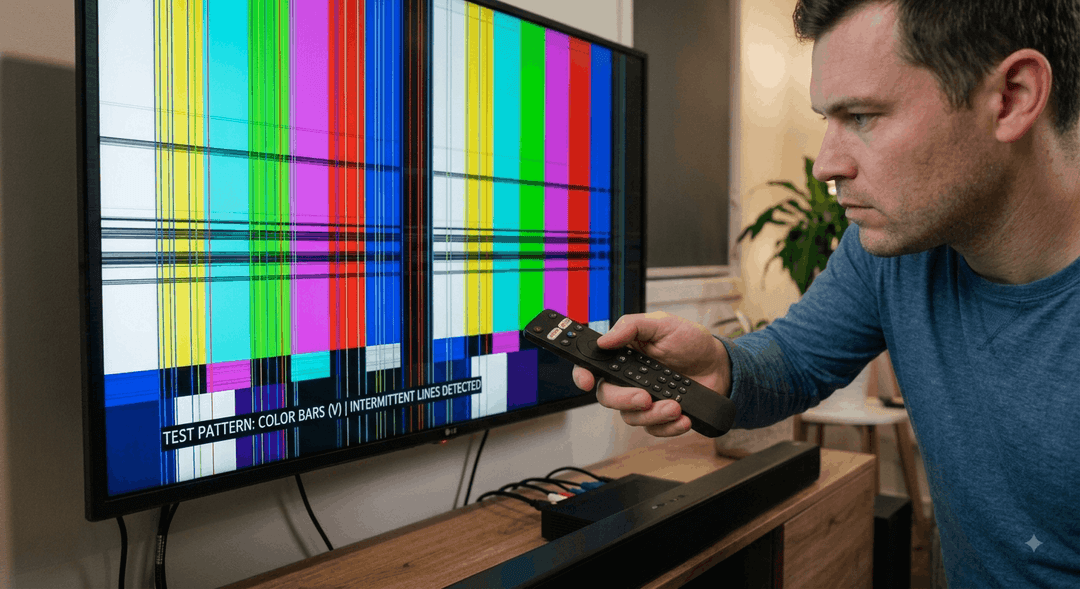 Testing Video Inputs and OSD Menu for Lines