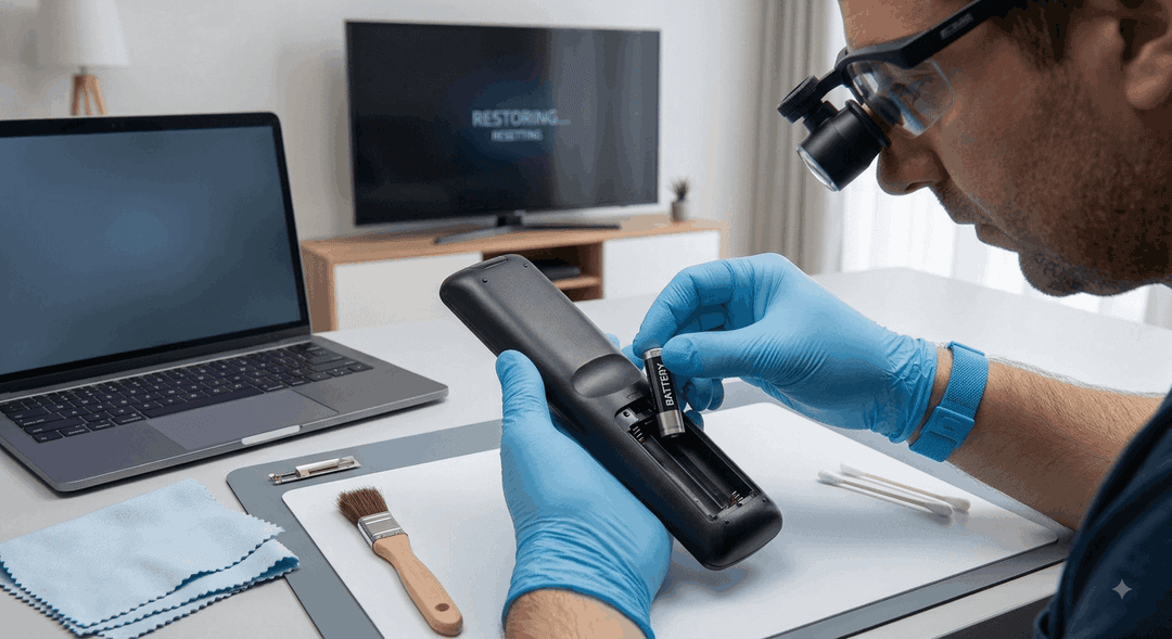 Performing a Hard Drain Reset on a TV Remote Control