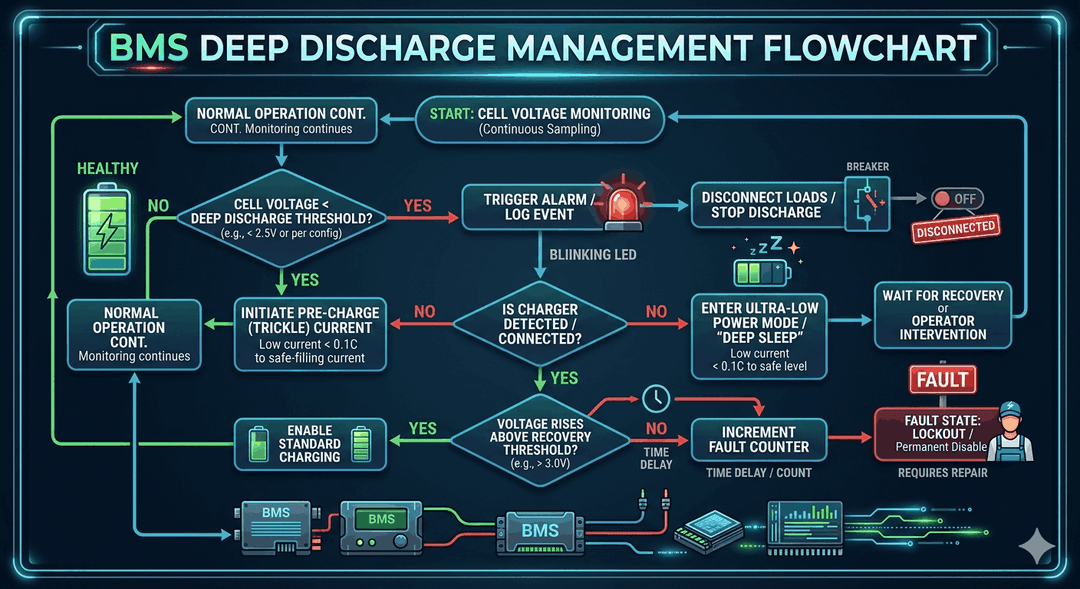 BMS deep discharge flowchart