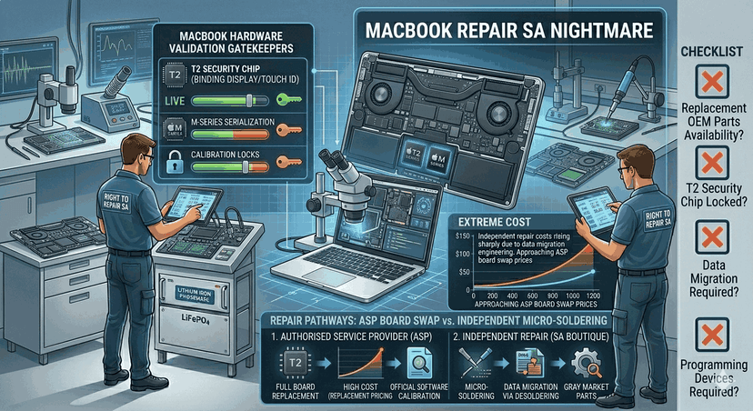 The Right to Repair Nightmare: Why Fixing Apple MacBooks is Near Impossible in South Africa