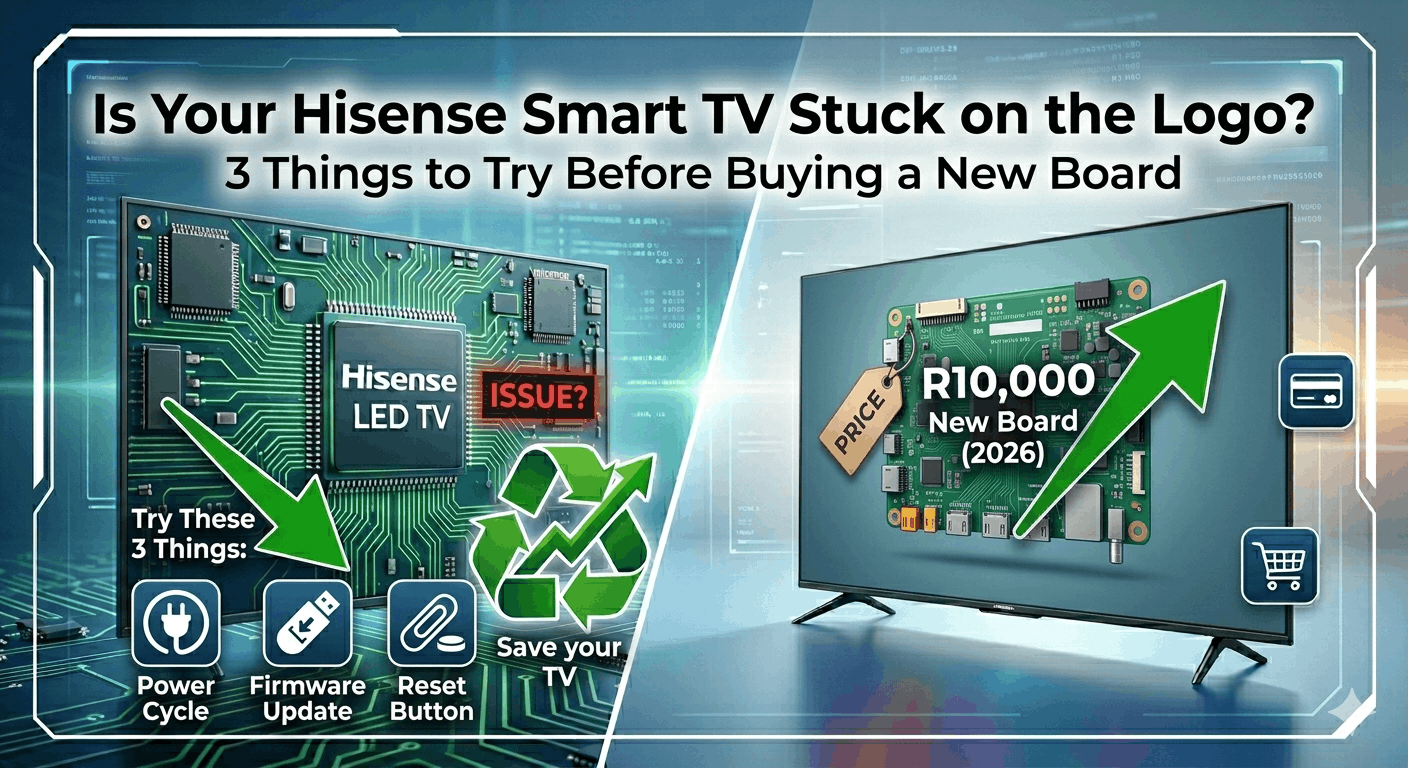Is Your Hisense Smart TV Stuck on the Logo? 3 Things to Try Before Buying a New Board